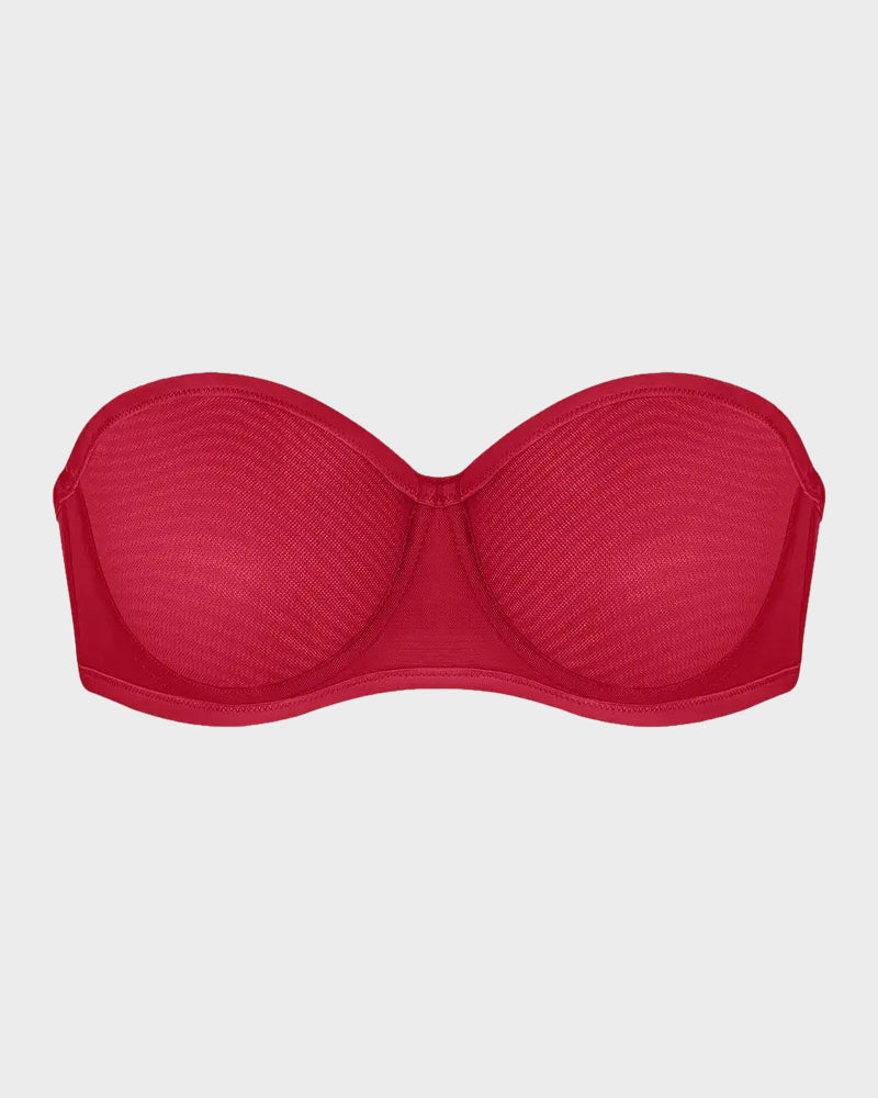 Alorin™ Strapless Mesh Underwire Balconette Bra