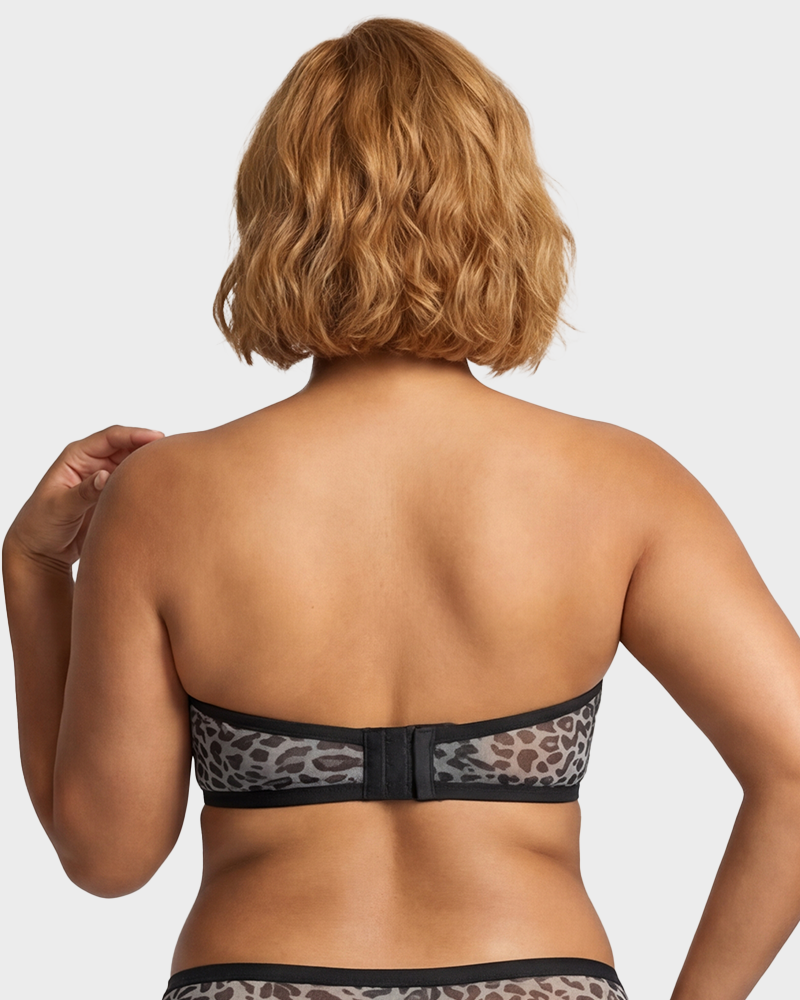 Alorin™ Strapless Mesh Underwire Balconette Bra