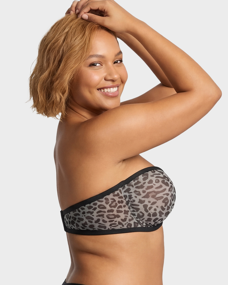 Alorin™ Strapless Mesh Underwire Balconette Bra
