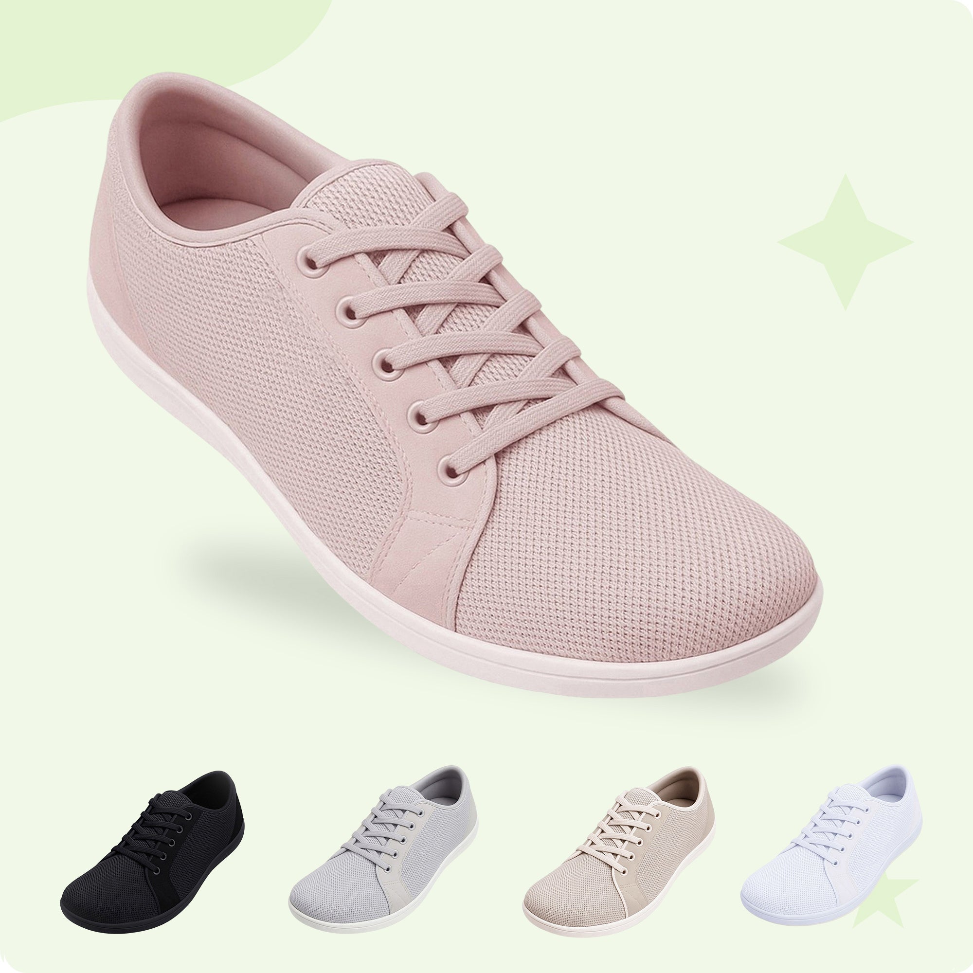 Unisex Wide Toe Minimalist Sneakers