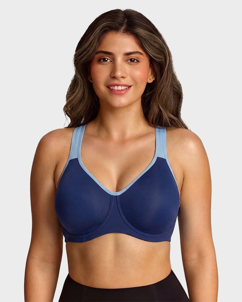 Alorin™ Unlined External Underwire Full Coverage Sports Bra