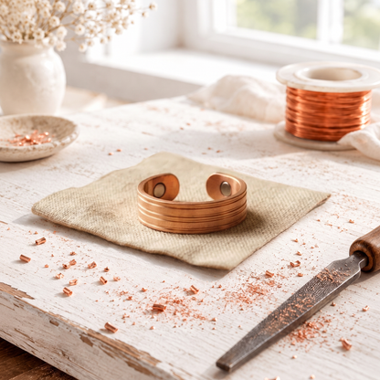 Alorin Furrow Copper Ring
