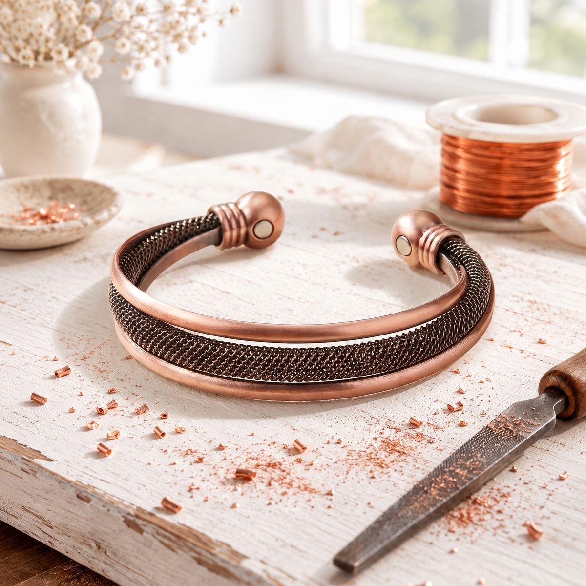 Alorin Lattice Copper Bracelet