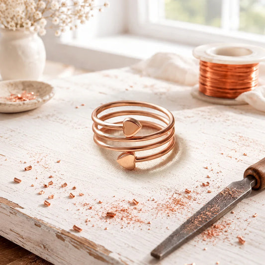 Alorin Heartloop Copper Ring