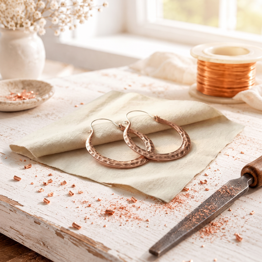 Alorin Forge Copper Earrings