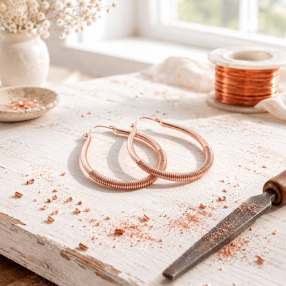 Alorin Filamet Copper Earrings