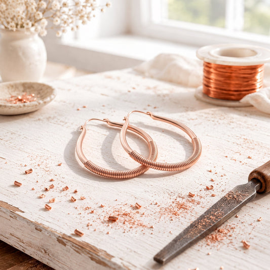 Alorin Filamet Copper Earrings