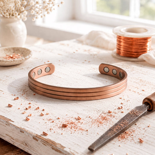 Alorin Furrow Copper Bracelet