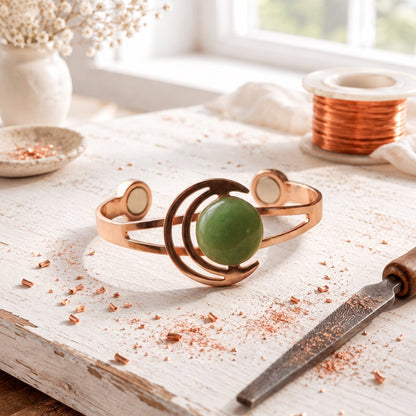 Alorin Lunara Green Copper Bracelet