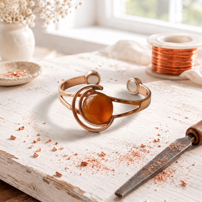 Alorin Solara Orange Copper Bracelet