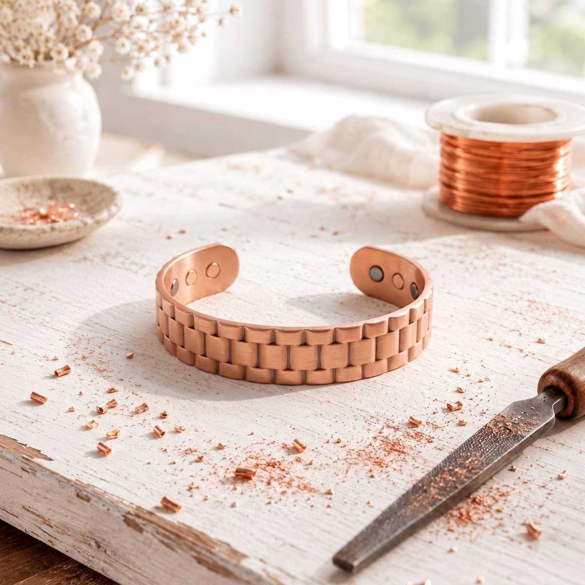 Alorin Ashlar Men's Copper Bracelet