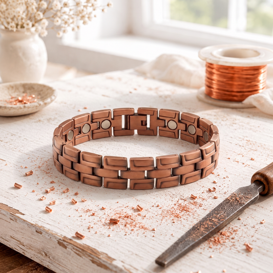 Alorin Cobblelink Men's Copper Bracelet