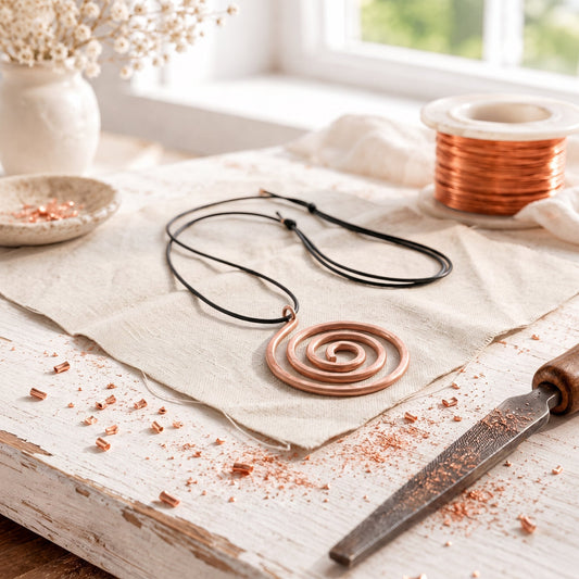 Alorin Whorl Copper Necklace
