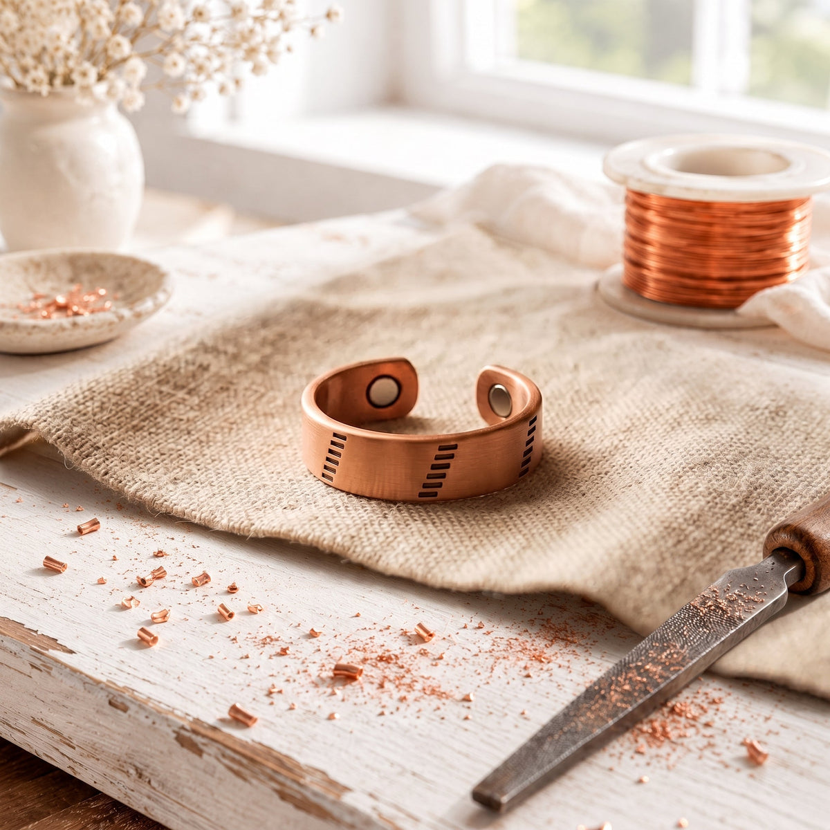 Alorin Rune Copper Ring