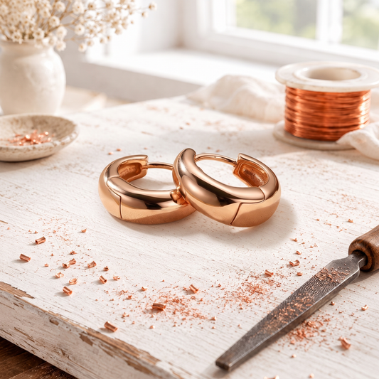 Alorin Aurora Copper Hoop Earrings
