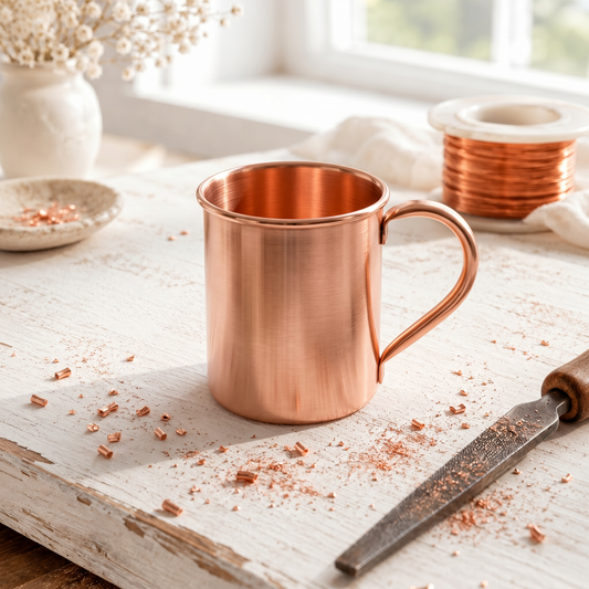 Alorin Copper Plain Mug 400ml