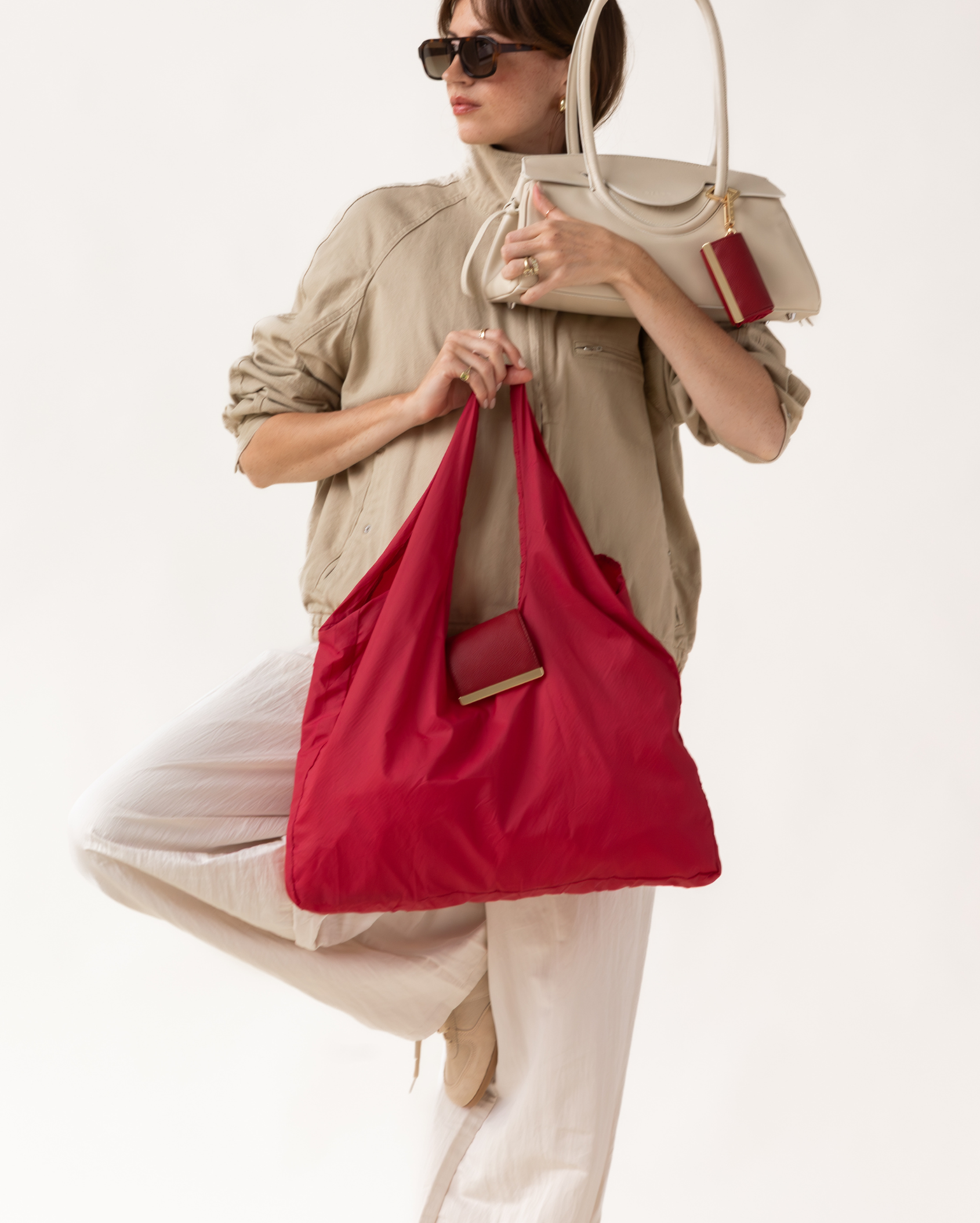 Aura - keychain tote - cherry