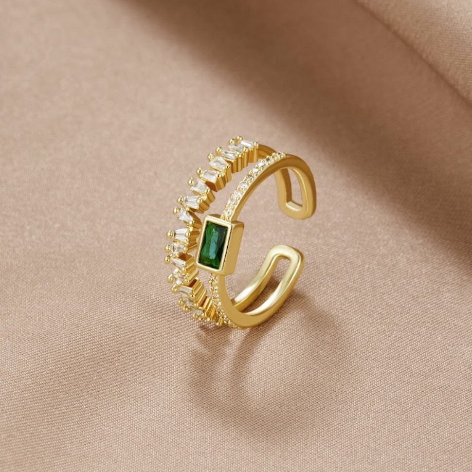 Bliss – Layered Crystal Ring