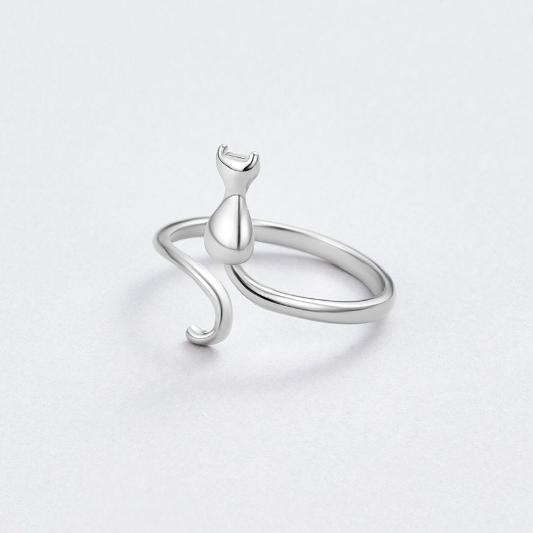 Midnight Cat – Silver Ring