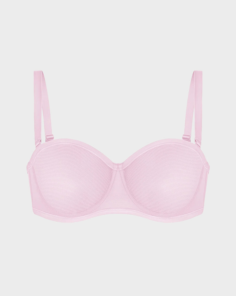 Alorin™ Strapless Mesh Underwire Balconette Bra