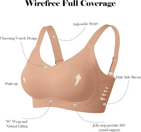 Alorin™ Seamless Full Coverage Push Up No Underwire Bras
