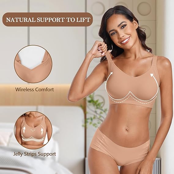 Alorin™ Seamless Full Coverage Push Up No Underwire Bras